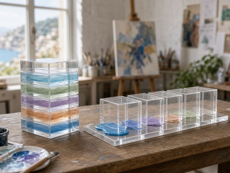 Acrylic blocks at Root Lemur House